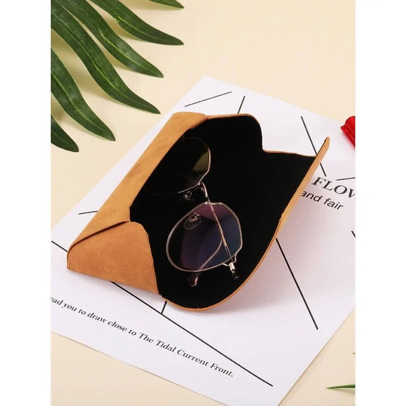 Fashion PU Leather Sunglasses Case 6.5cm