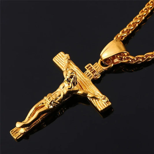 Gold Cross Chain Necklace: Luxury Fashion Accessory